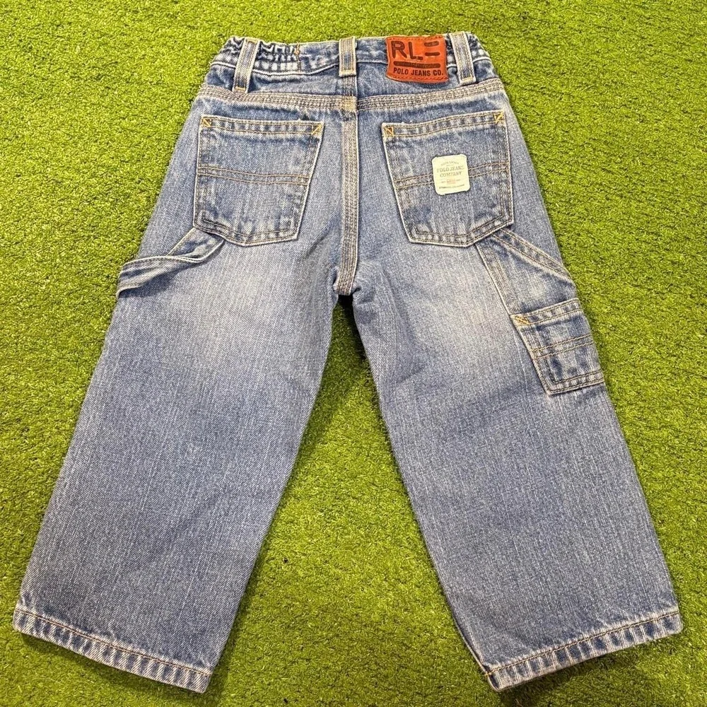 Polo Ralph Lauren 2T Kids Cargo Shorts and Baggy Y2K Carpenter Jeans Bundle of 2